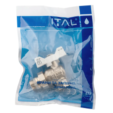 Кран кульовий з американкою ITAL 3/4""антипротікання" (білий метелик) кутовий {48/6} ITAL 1055571