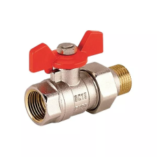 Кран кульовий з американкою KARRO 1 1/4" (червоний метелик) {40/4} KARRO 1009923