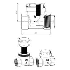 Фільтр грубої очистки прямий 3/4" ITAL нік. {48} ITAL 1055666