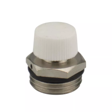 Кран Маєвського із пласт. ручкою 1/2" нік. KARRO (KR85008) {50} KARRO 1010986