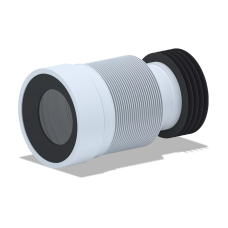 Подовжувач гнучкий для унітазу ANI-plast K828 випуск Ø110 мм (230-530 мм) ANI 1008541