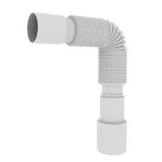 Гнучка трубка для сифону Kronoplast Г-120 Ø40 х 40/50, 460-1100 мм (SN00000013) KRONO 1027387