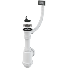 A444 Кухня 1 1/2*d70 нерж. з прямокутним переливом, без випуску {15} ALCA 1056461