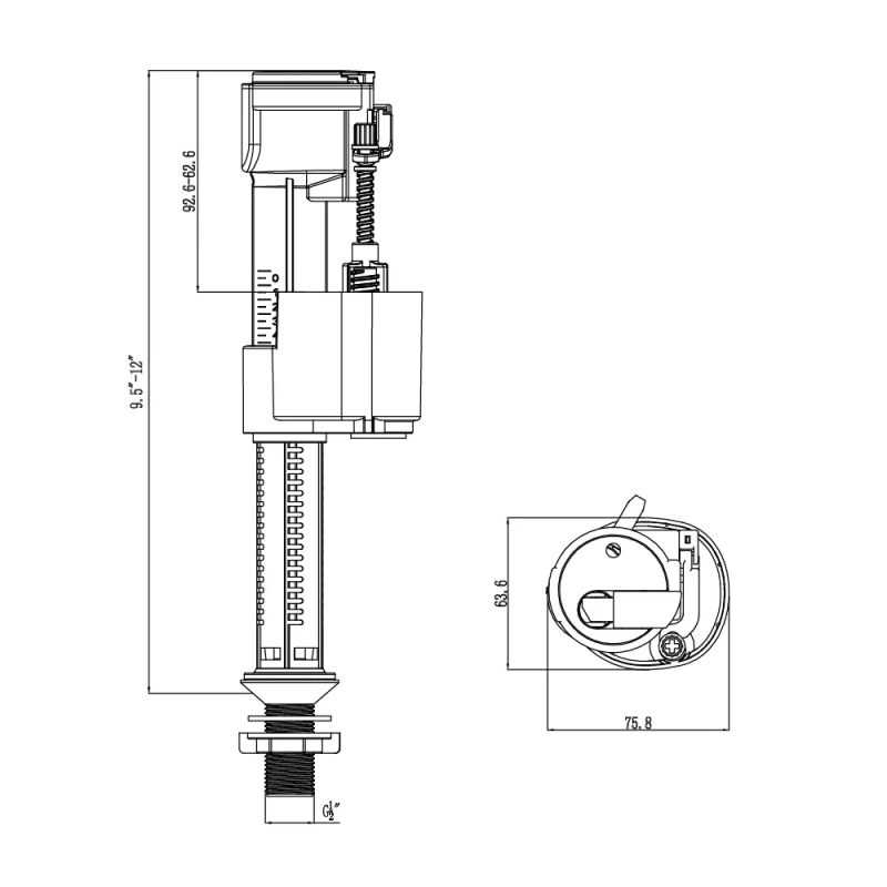 A1104B клапан 1/2