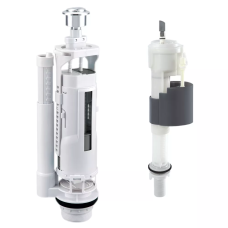 SA 2214 PN комплект зливного/наповнювального  2 кноп. механізм нижнє 1/2" під'єднання пластик {12/1} ITAL 1047459