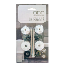 Кріплення ODA бачка до унітазу НЕРЖ гвинт під викрутку  6*80мм (КР 608) {60} ODA 1046785