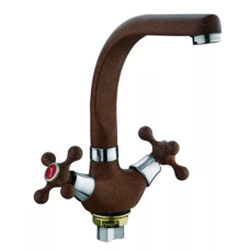 F5408-22 кухня двовент. вис. гусак гайка (темно-коричневий) {10} РОЗПРОДАЖ 1034141