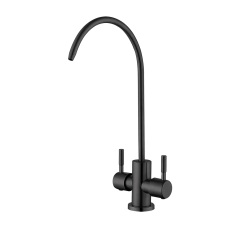 EKO4S-13-GUNGREY МОНО кран-фасетка ПОДВІЙНИЙ повор. вилив нерж. гайка (гангрей) {20/1} WEZER 1055203