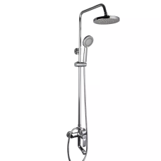 Душева система з верхнім душем Frap F2418, вилив, лійка 4 режими, хром FRAP 1033767