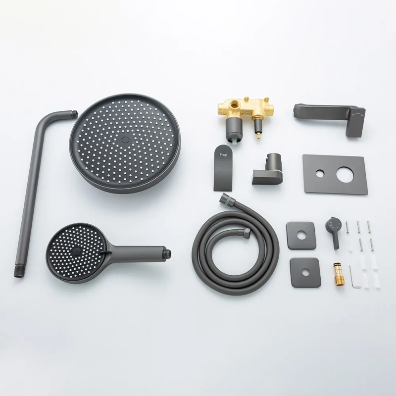 F7175-19 душ. система вбуд. 3х функц. одноваж. лат. Ø35 (гангрей) {4/1} FRAP 1055784