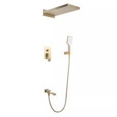 G7107-73 душ. система вбуд. 4х функц. одноваж. лат. Ø35 (сатин золотий) {2/1} GAPPO 1047249