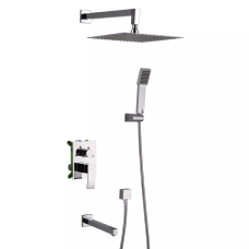 Вбудована душова система GAPPO G7102, вилив - перемикач на лійку, 3-функції, хром GAPPO 1037427