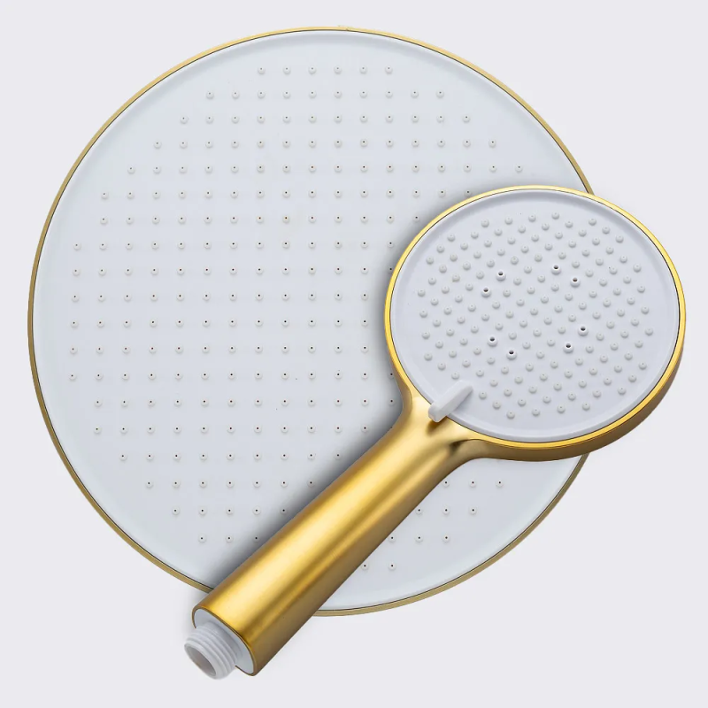 F2488-3 душ. система 3х функц. поворот.вилив лат. корпус Ø35 (сатин золотий) {4/1} FRAP 1047621