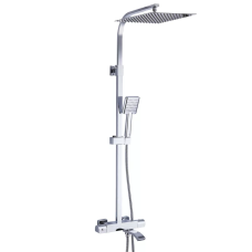Душова система з термостатом GAPPO G2407-40, вилив - перемикач на лійку, хром GAPPO 1034060