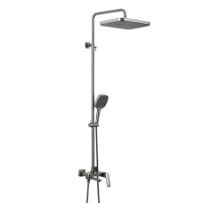 G2428-9 душ. система 3х функц. одноваж. лат. Ø35 (гангрей) {3/1} GAPPO 1055878