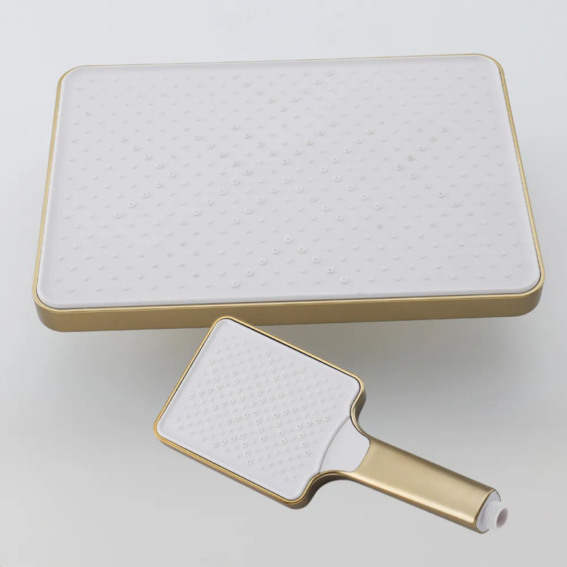 F2476-3 душ. система 3х функц. поворот. вилив-перимикач лат. корпус Ø35 (сатин золотий) {4/1} FRAP 1055640