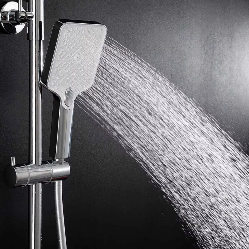 F2487 душ. система 3х функц. КЛАВІШ ПЕРЕМИК. лат. корпус Ø35 (хром) {4/1} FRAP 1047617