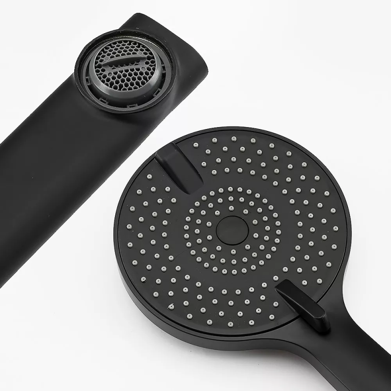 F2467-6 душ. система 3х функц. поворот. вилив лат. корпус Ø35 (чорний)** {4} FRAP 1047105