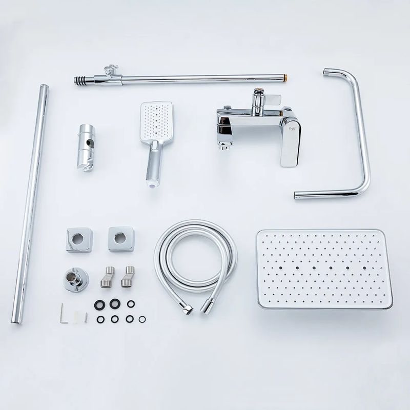 F2486 душ. система 3х функц. поворот. вилив лат. корпус Ø30 (хром) {4/1} FRAP 1055768