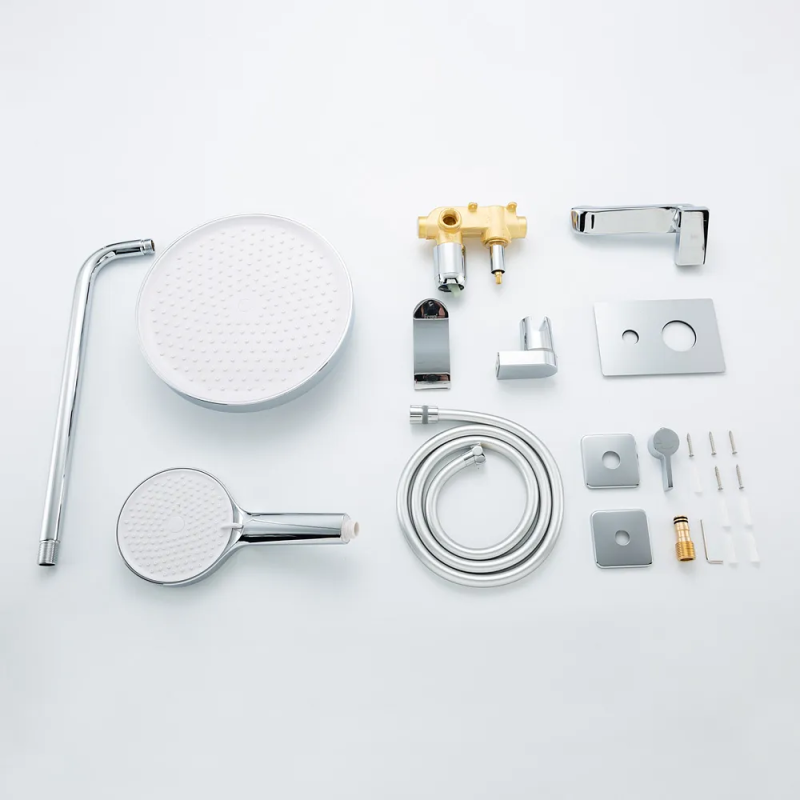 F7175 душ. система вбуд. 3х функц. одноваж. лат. Ø35 (хром) {4/1} FRAP 1055783