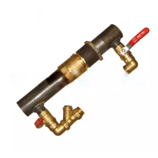 Байпас 40 1 1/2" короткий 140мм із клапаном ЛАТУННИМ {1} STA 1000117