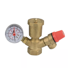 Гр. безп.KARRO 1" ялинка (клап.(3 Bar) 1/2" + маном.3/8" + воздуховід 3/8")  (88138/3263) {1} KARRO 1009810