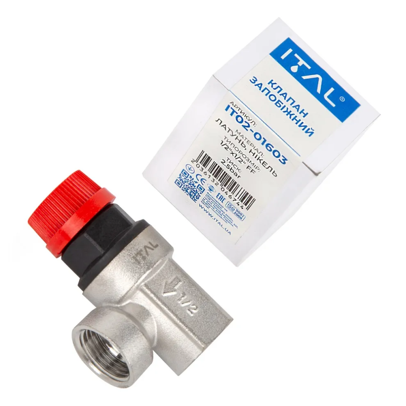 Запобіжний клапан ITAL  3,0 bar ВВ 1/2