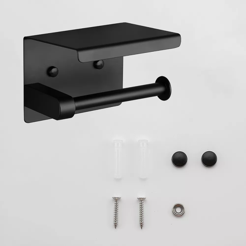 F502-6 тримач паперу з полкою (чорний) {36} FRAP 1046744