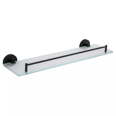 Полиця скляна Frap F30207, нержавіюча сталь, 500 мм, чорний FRAP 1037770