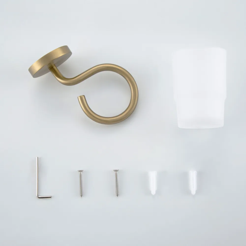 G30706-3 склянка/скло з утримувачем (сатин золотий) {10/1} GAPPO 1055633