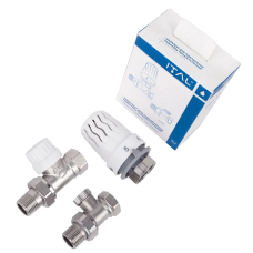 Комплект радіаторний 1/2" прямий термостатичний НІК  ITAL (коробка) {30/1} ITAL 1055583