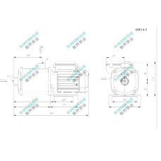 BWI 4-5/1 SHIMGE 380В ц/біжний багатоступ. нерж (1 кВт, Нmax=47(40)м, Qmax=100(67)л/хв {1} SHIMGE 1056138