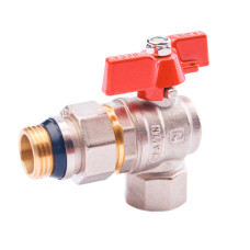 Кран кульовий зі згоном кутовий FADO PN40 15 1/2" (KU1)