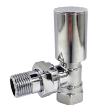 Кран радіаторний кутовий верхній Хром FADO 1/2" (RC01)
