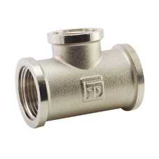 General Fittings Трійник 3/4"х1/2"х3/4" ВВВ Нікель (270013N050405A)
