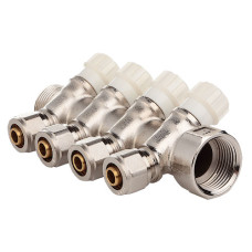 Колектор з вентильними кранами та фітингом FADO 3/4" x 16x3 (KVO03)