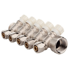 Колектор з вентильними кранами та фітингом FADO 3/4" x 16x5 (KVO05)