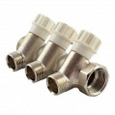 Колектор з вентильними кранами FADO 3/4"x1/2"x3 (KVR03)