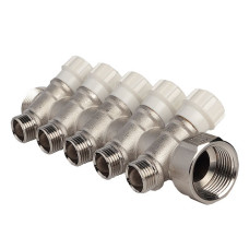 колектор з вентильними кранами FADO 1"x1/2"x5 (KVR15)