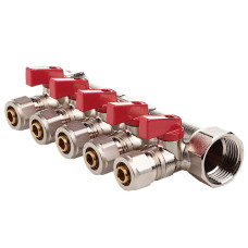 Колектор з шаровими кранами та фітингом FADO 1" x 16x5 (KSO15)