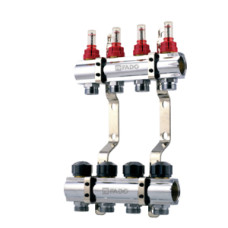 Колектор FADO з витратомірами 1"х3/4" 8 виходів (KRV108)