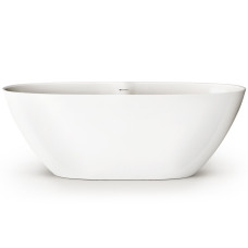 PAA VAPERL175/00 Perla Ванна окремостояча 175см з литого (штучного) каменю, з інтегрованим сифоном, колір білий глянець