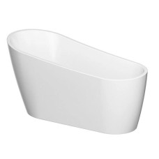 Cersanit Ванна акрилова окремостояча овальна ZEN 167х72, із сифоном та хромованим донним клапаном click-clack, білий глянець, (AZBV1000081516)