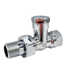 FADO Кран радіаторний прямий нижній Хром 1/2" (RC04)