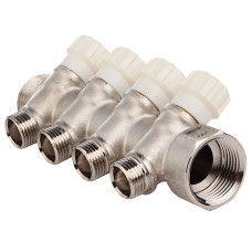 Колектор з вентильними кранами FADO 3/4"x1/2"x4 (KVR04)