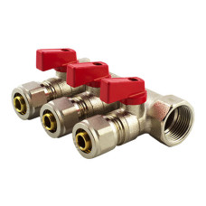 Колектор з шаровими кранами та фітингом FADO 3/4" x 16x3 (KSO03)