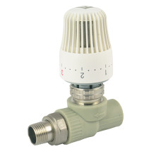 FADO ПП Кран радіаторний з термоголовкою прямий 20x1/2" (PKT01)