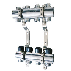 Колектор FADO з запірними клапанами 1"х3/4" 3 вихода (KRZ03)