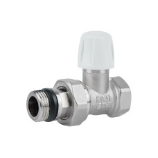 Кран радіаторний Icma 1/2" з антипротіканням прямий без ручки №815+940 (82815AD06940)