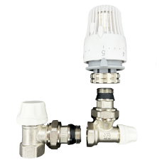 371112 Комплект для підключення радіатора з термоголовкою (прямий) Tervix Pro Line Radiator Set 1 (371112)